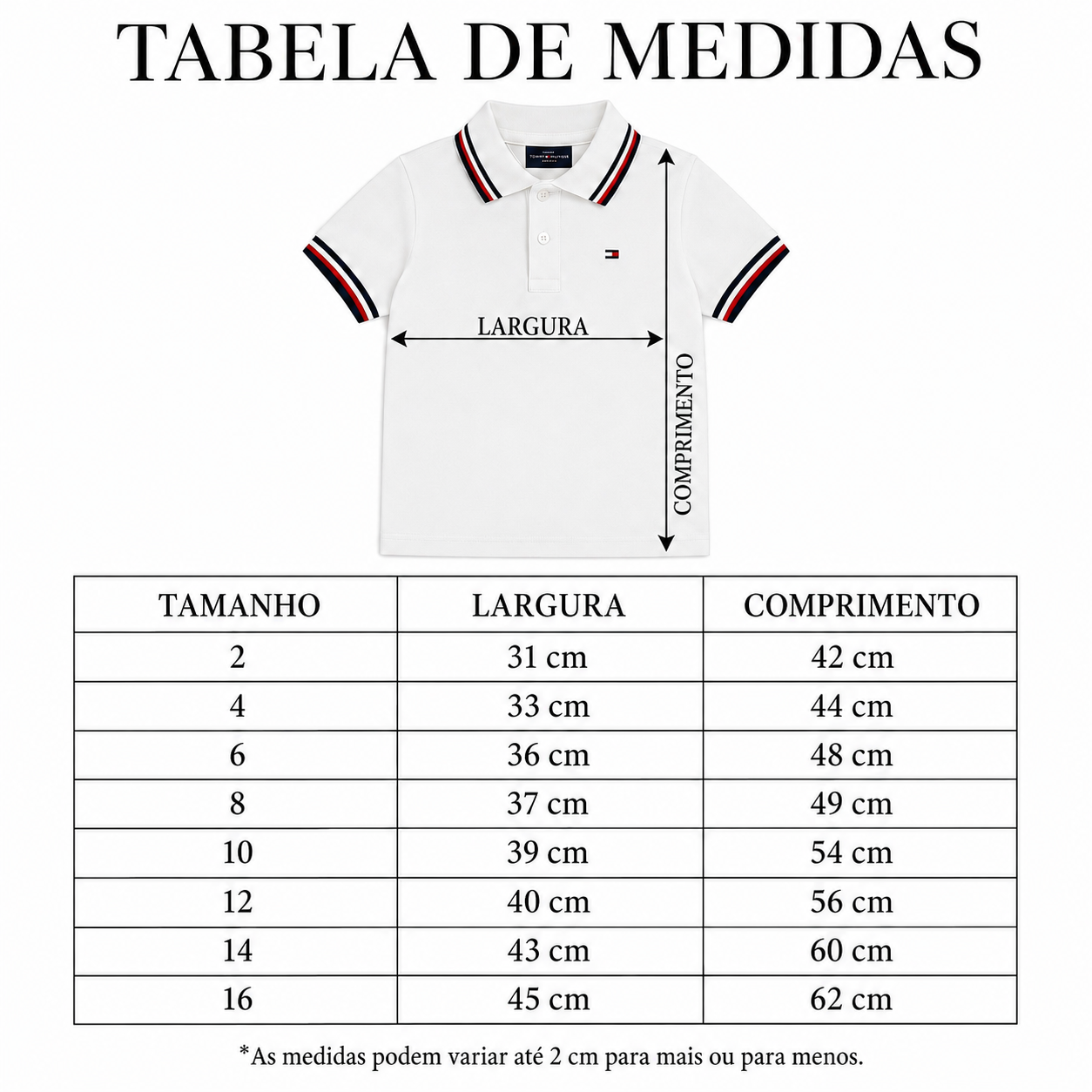 Camiseta Polo TH Lançamento Infantil - Últimas Peças