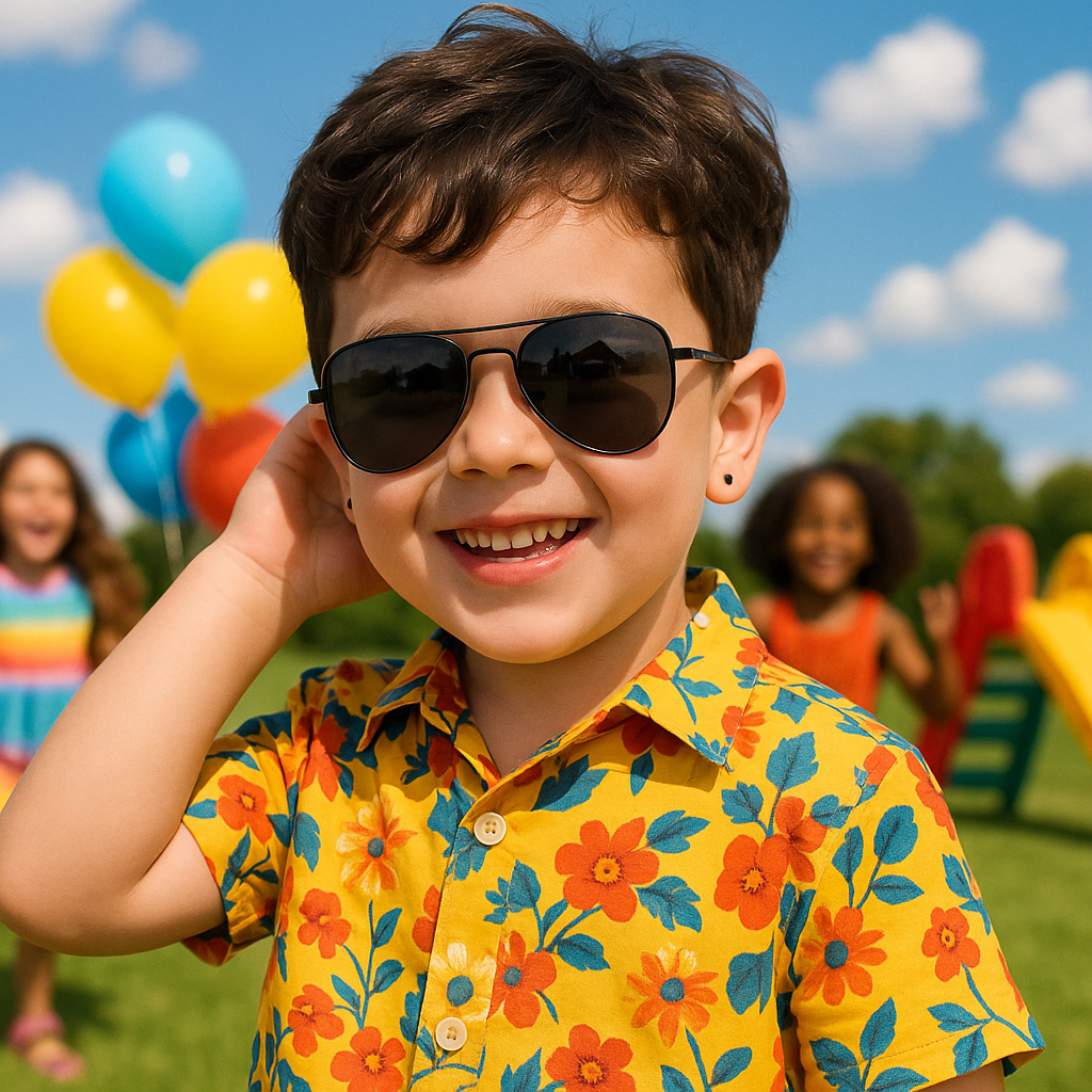 Óculos Oval Infantil – Estilo e Segurança