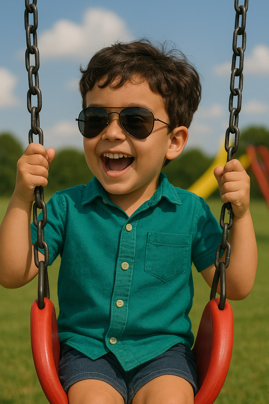 Óculos Oval Infantil – Estilo e Segurança