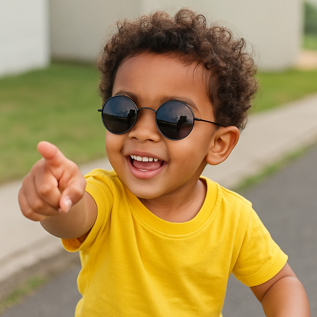 Óculos Round Infantil – Estilo e Segurança
