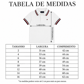 Camiseta Polo TH Lançamento Infantil - Últimas Peças