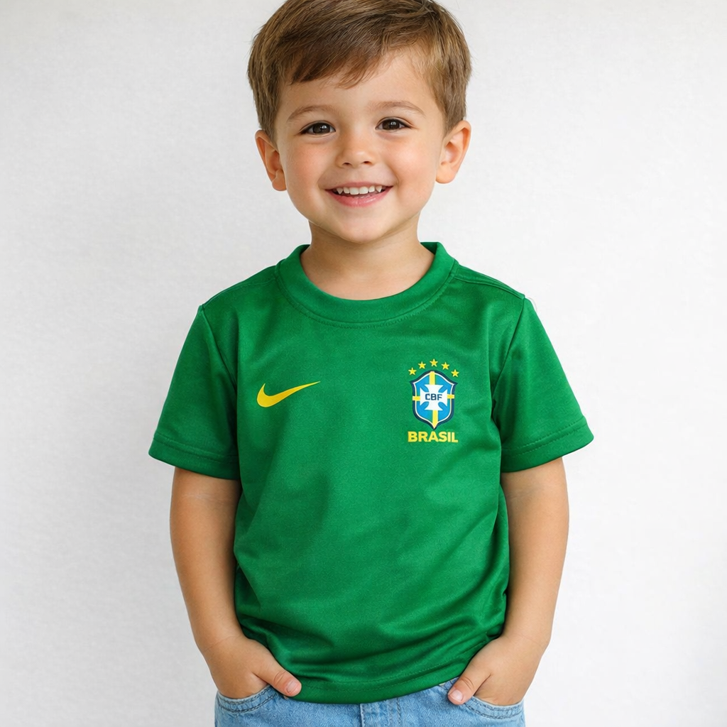 Camiseta do Brasil Dry Fit NK 2026 Infantil