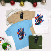 Camiseta NK Malhão Estampa Desenho nas Costas Infantil