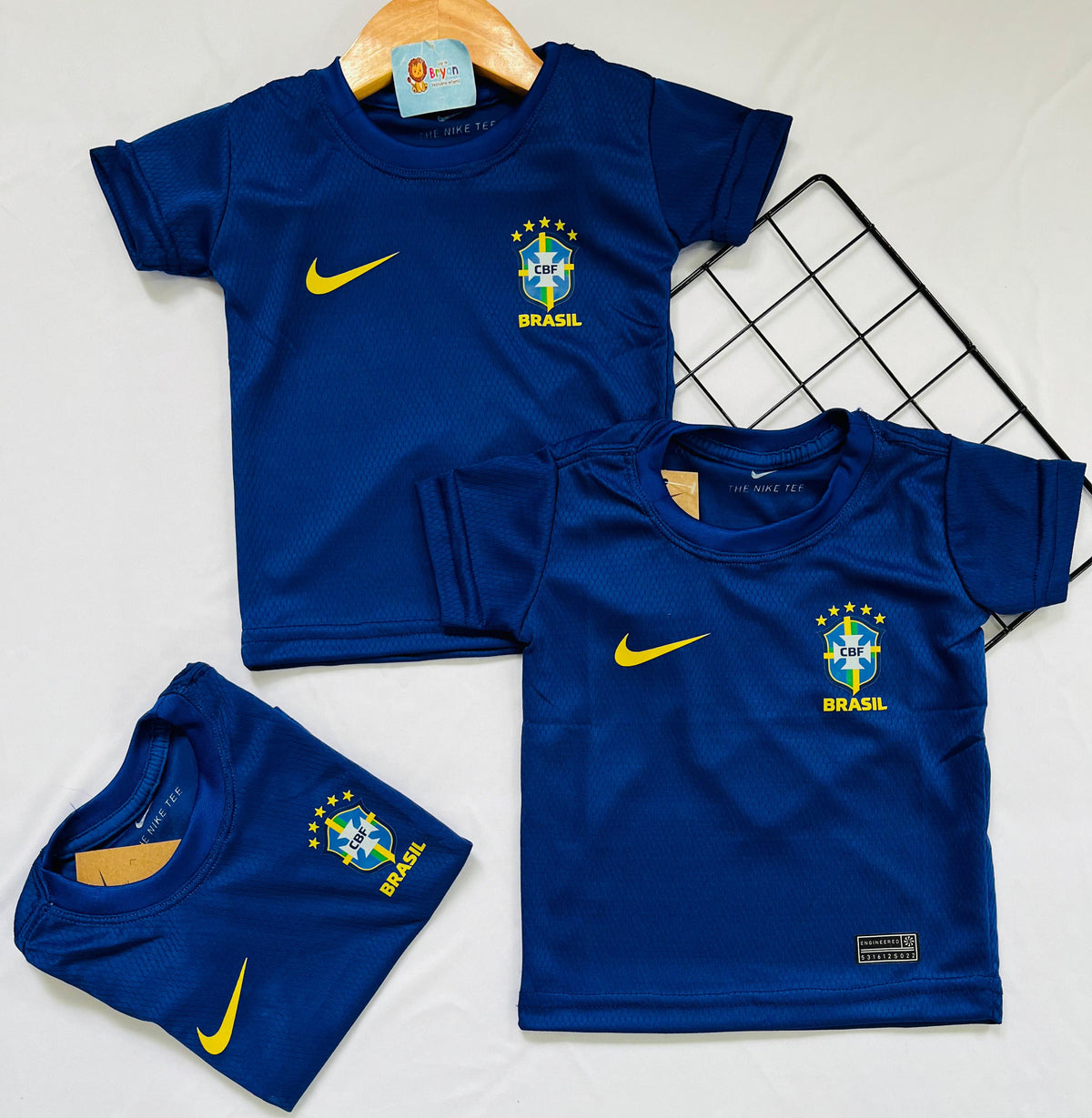 Camiseta do Brasil Dry Fit Nk Infantil
