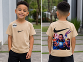 Camiseta NK Malhão Estampa Desenho nas Costas Infantil- Última Peça