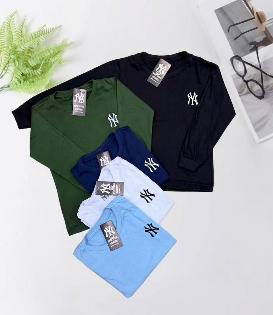 Camiseta NEW Manga Longa Algodão Infantil